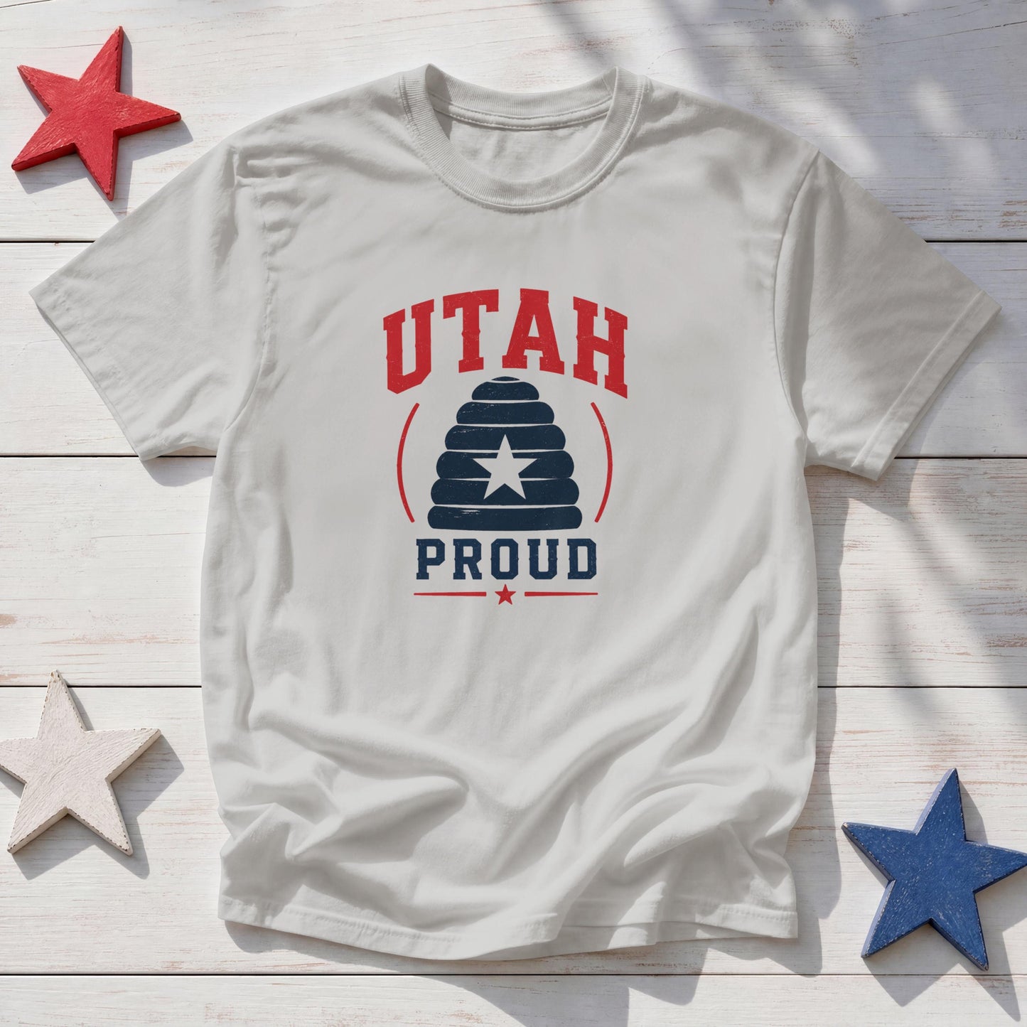 Utah Proud Beehive T-Shirt – Beehive State Patriotic Pride Tee