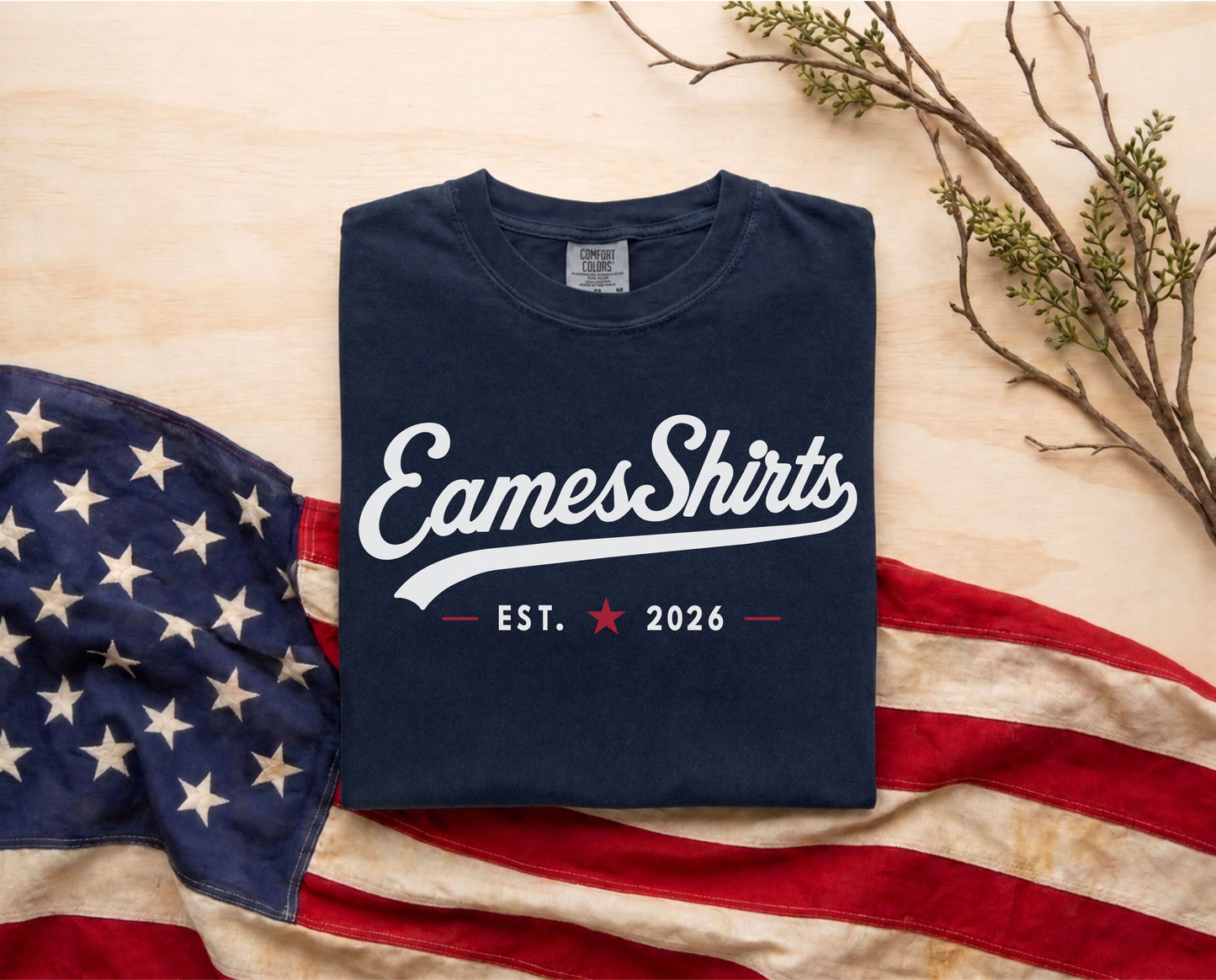 The EamesShirt™ Heritage Tee | American Pride. Utah Roots