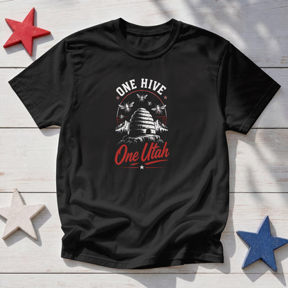 One Hive One Utah T-Shirt – Beehive State Pride Patriotic Tee