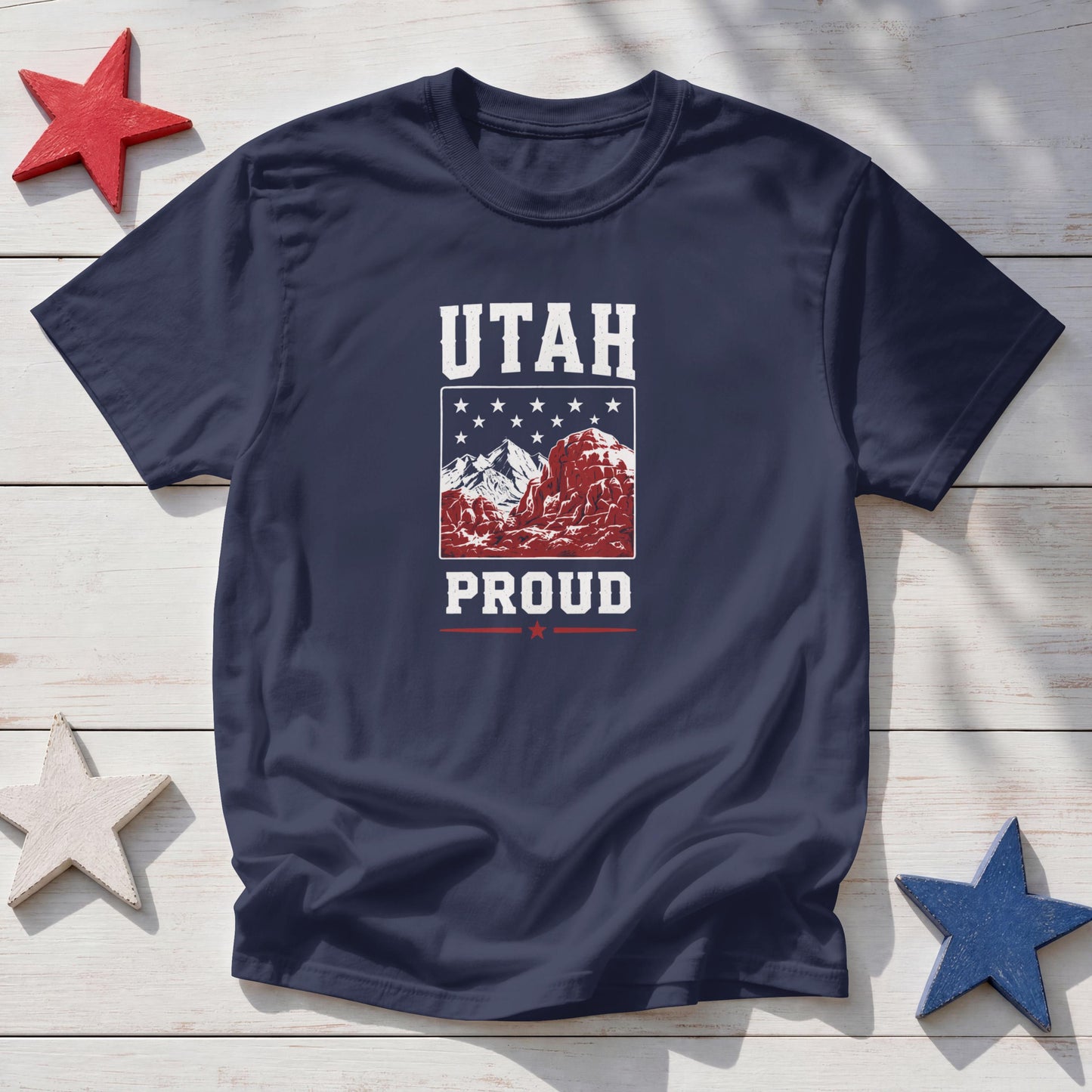 Utah Proud T-Shirt – Patriotic Utah Mountains State Pride Tee