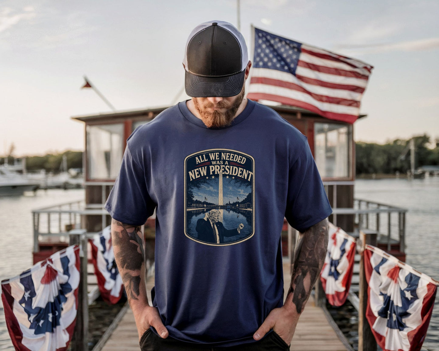 All We Needed Was A New President T-Shirt – Patriotic American Pride USA Tee
