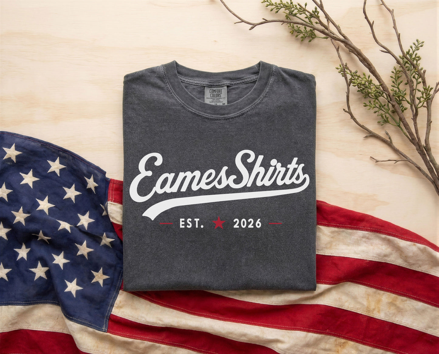 The EamesShirt™ Heritage Tee | American Pride. Utah Roots