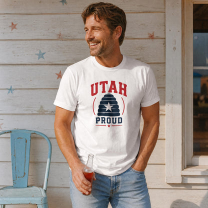 Utah Proud Beehive T-Shirt – Beehive State Patriotic Pride Tee