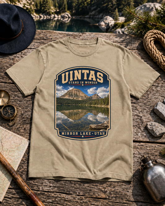 Stand in Wonder - Mirror Lake Utah Tee