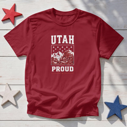 Utah Proud T-Shirt – Patriotic Utah Mountains State Pride Tee