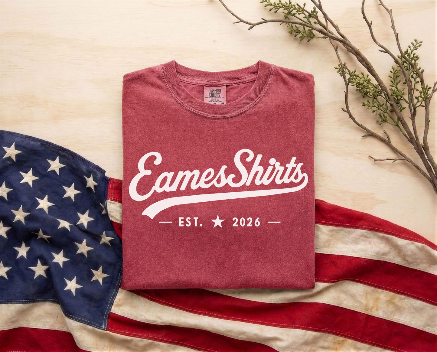 The EamesShirt™ Heritage Tee | American Pride. Utah Roots