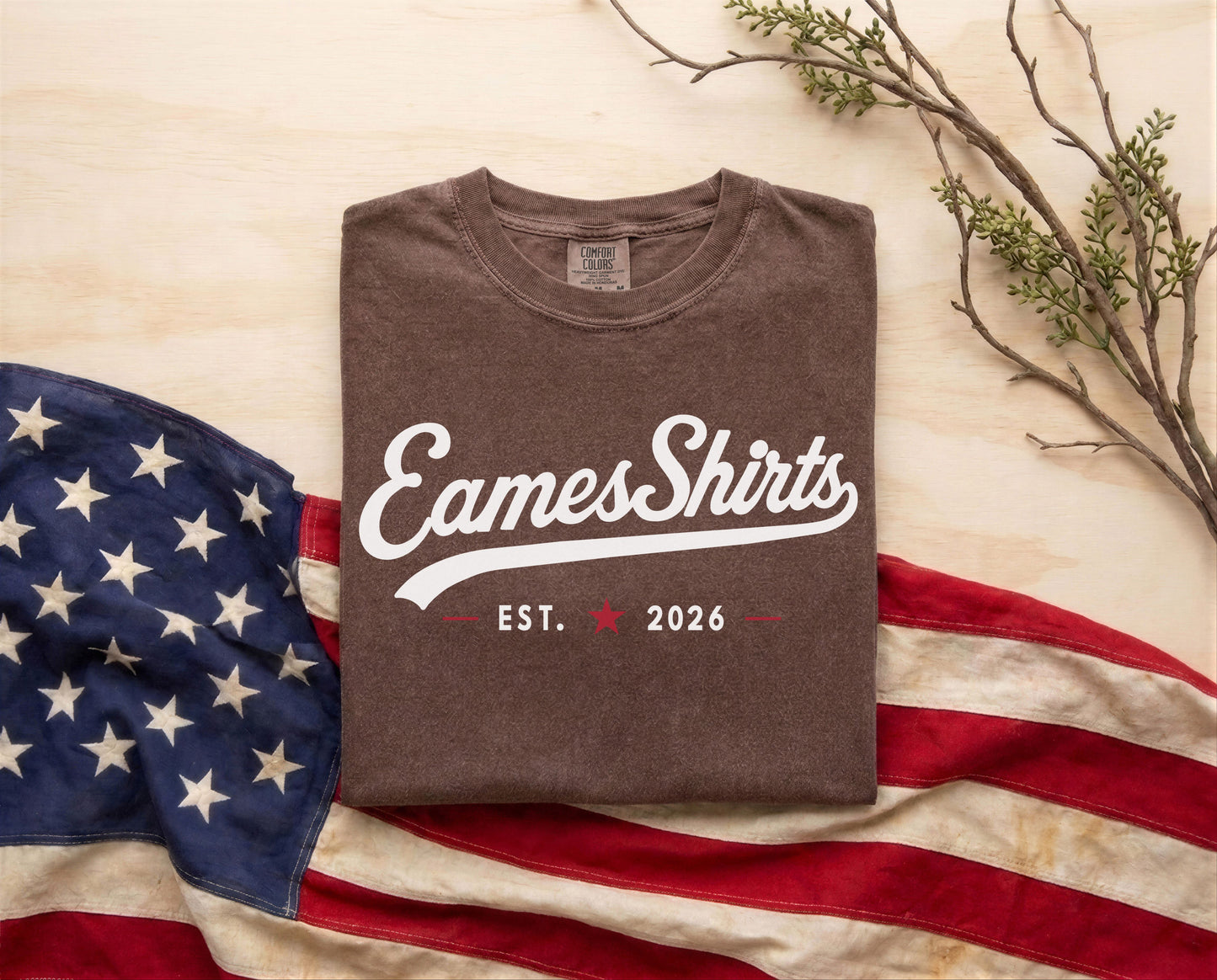 The EamesShirt™ Heritage Tee | American Pride. Utah Roots