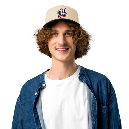 Hill Yeah! Hill AFB Mid-Profile Baseball Cap – Utah Air Force Patriotic Hat