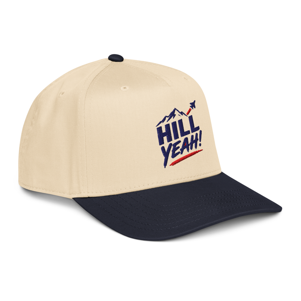Hill Yeah! Hill AFB Mid-Profile Baseball Cap – Utah Air Force Patriotic Hat