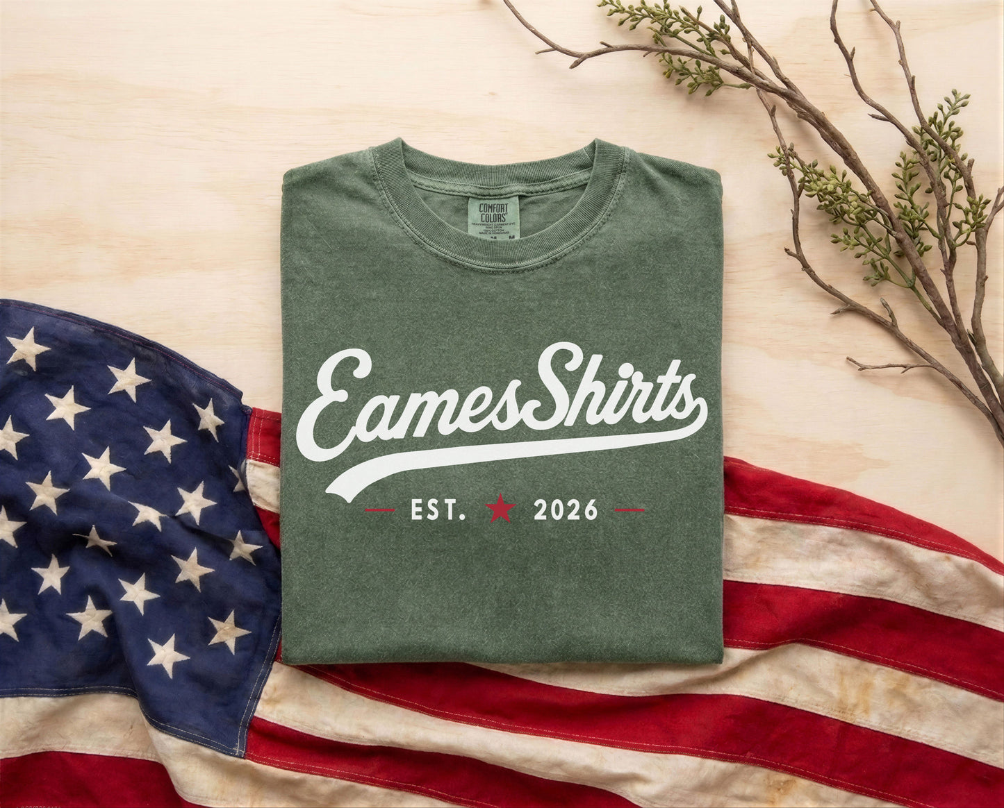 The EamesShirt™ Heritage Tee | American Pride. Utah Roots