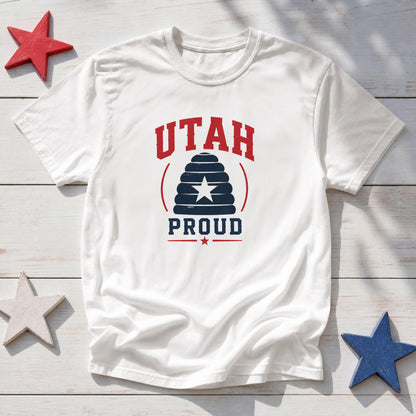 Utah Proud Beehive T-Shirt – Beehive State Patriotic Pride Tee