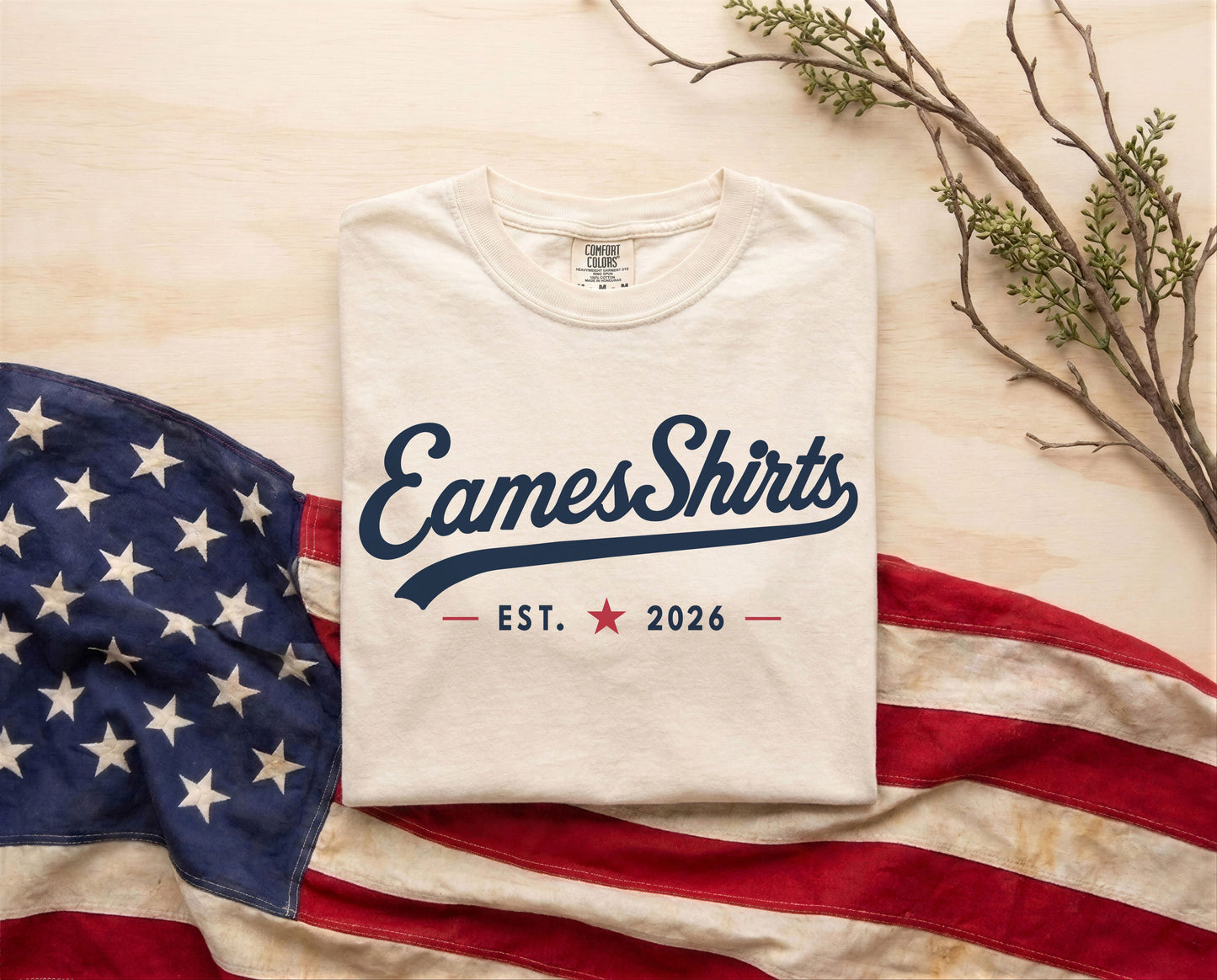 The EamesShirt™ Heritage Tee | American Pride. Utah Roots