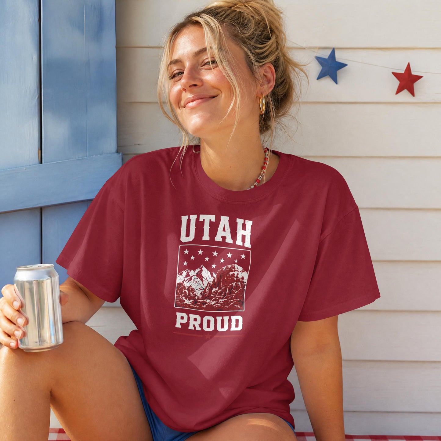 Utah Proud T-Shirt – Patriotic Utah Mountains State Pride Tee