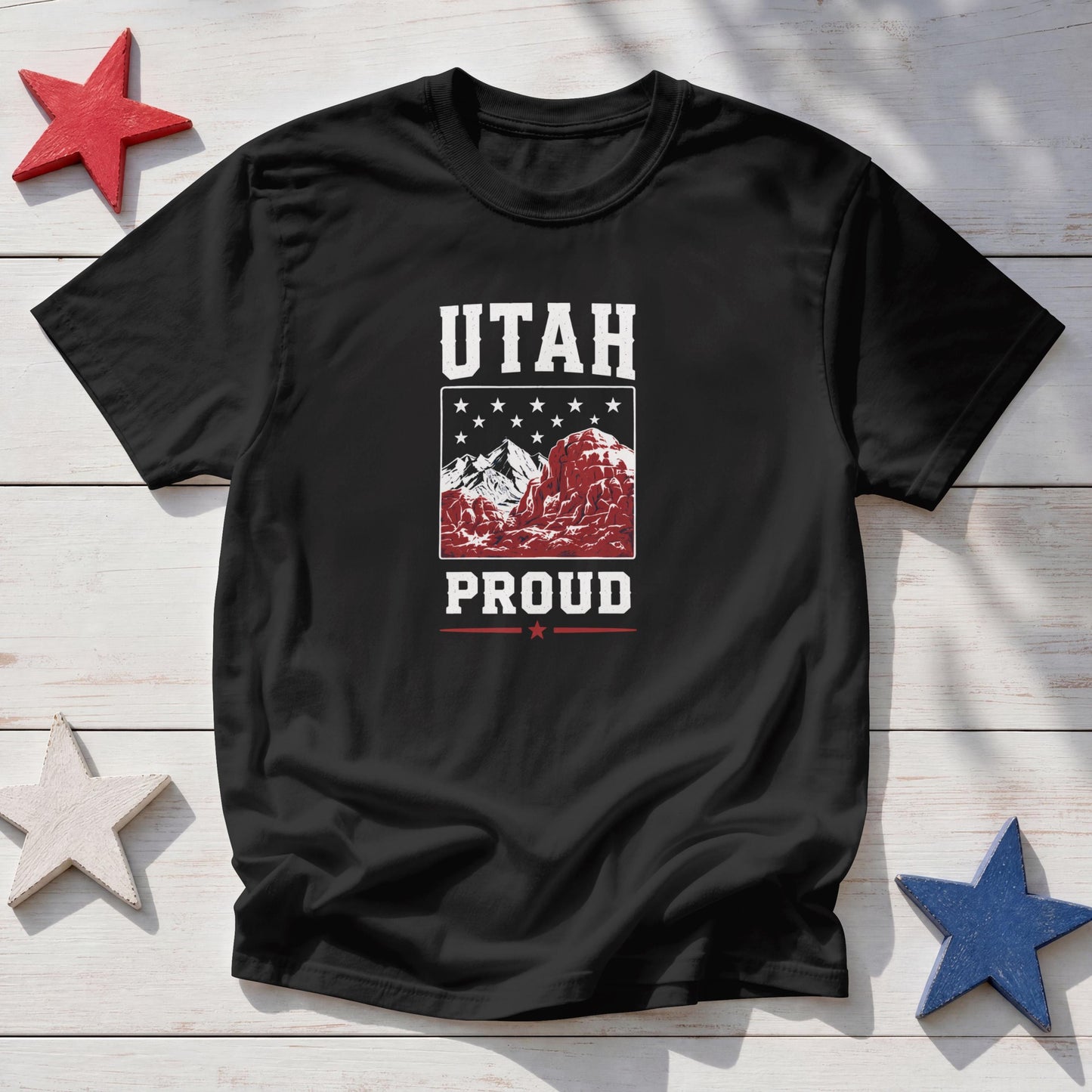 Utah Proud T-Shirt – Patriotic Utah Mountains State Pride Tee