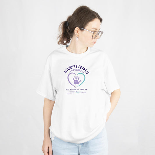 Hydrops Fetalis Awareness T-Shirt – Rare Disease Not Forgotten Tee