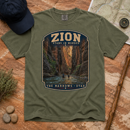 Stand in Wonder - Zion National Park "The Narrows" Tee