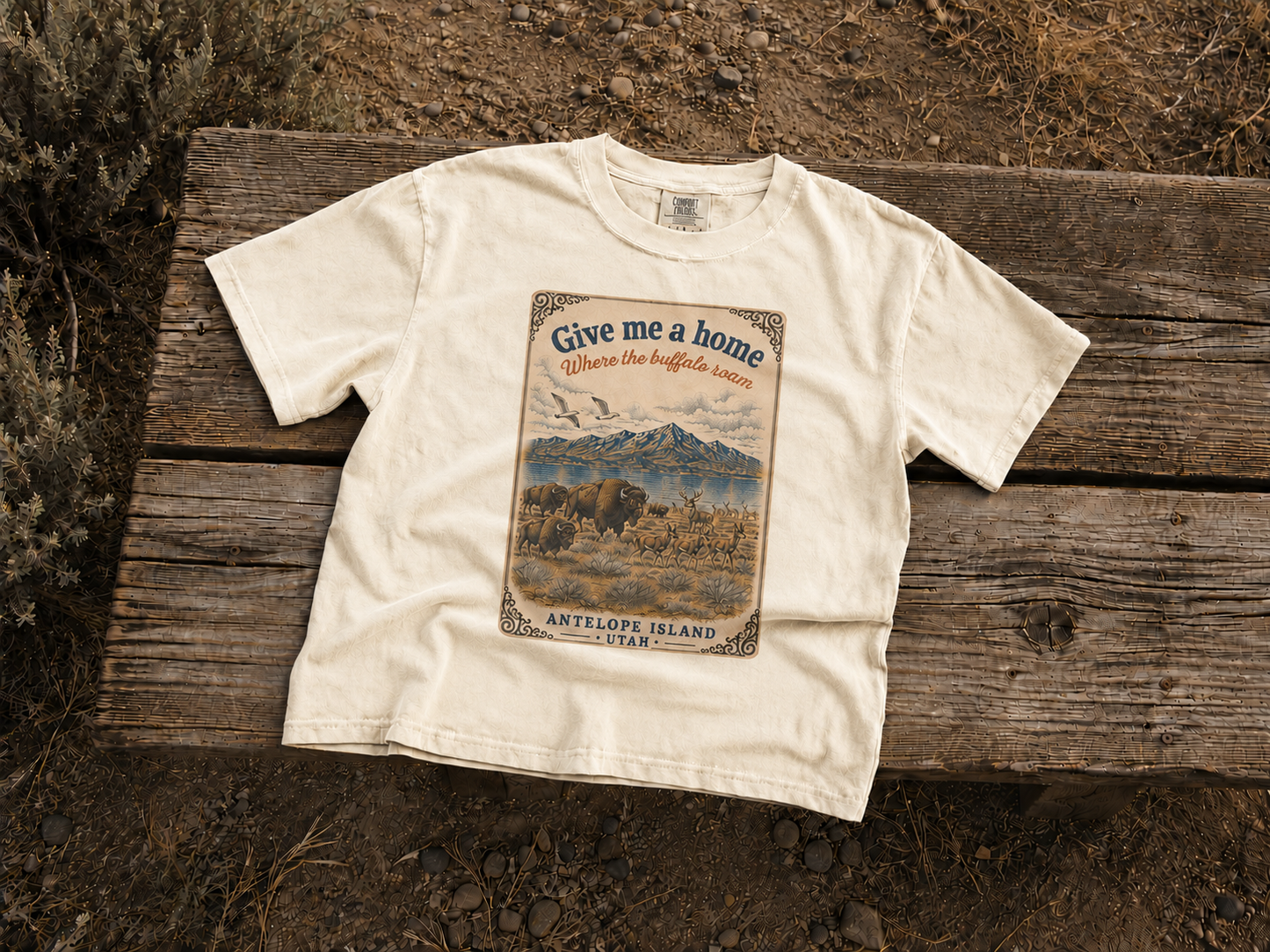 Give Me A Home Antelope Island Tee – Comfort Colors 1717