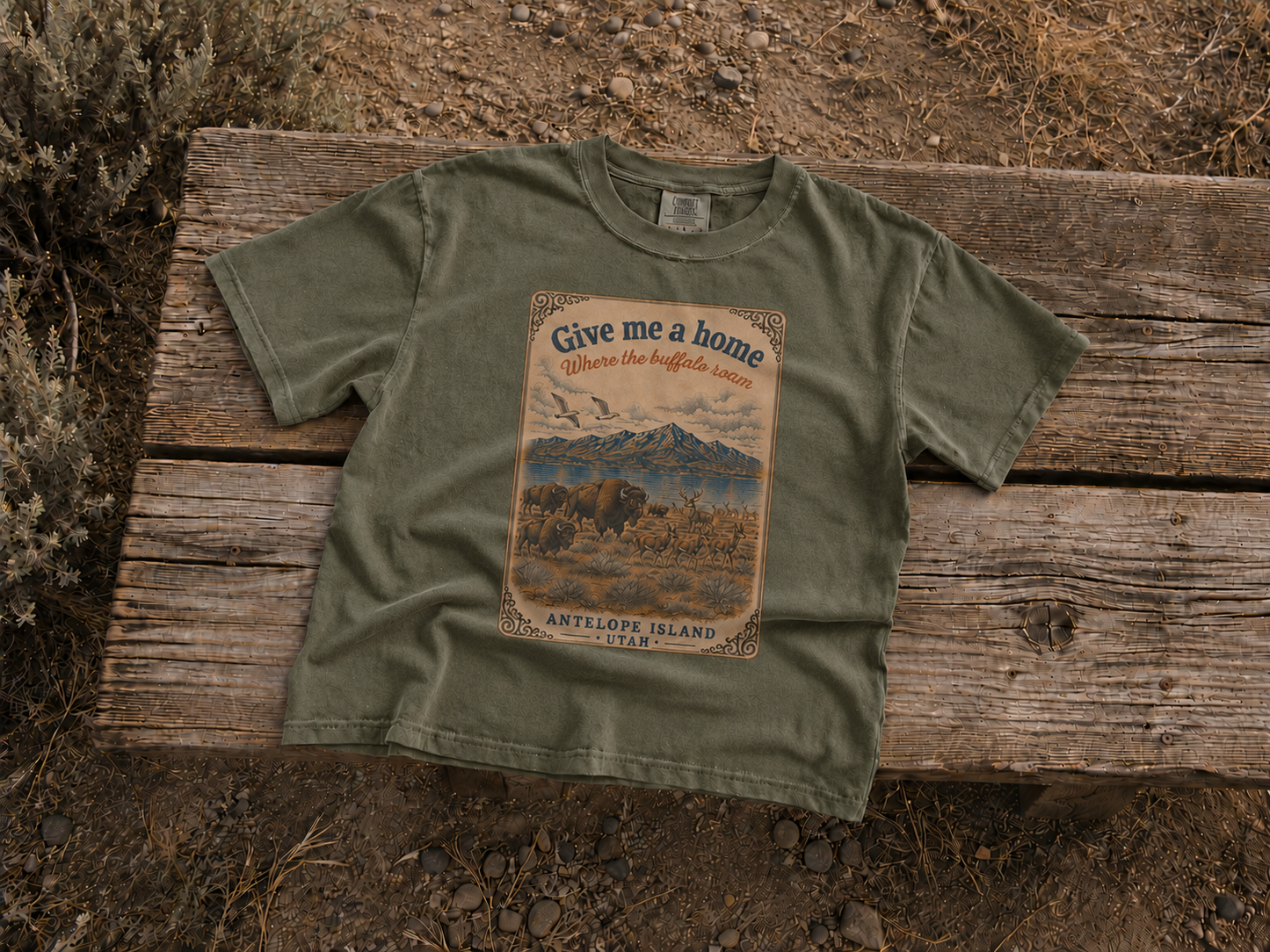 Give Me A Home Antelope Island Tee – Comfort Colors 1717