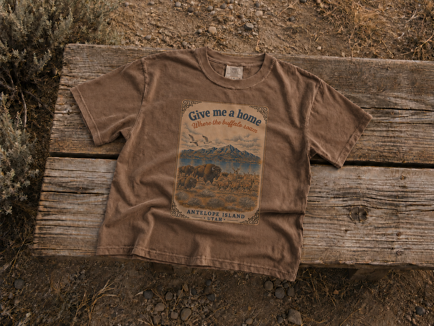 Give Me A Home Antelope Island Tee – Comfort Colors 1717