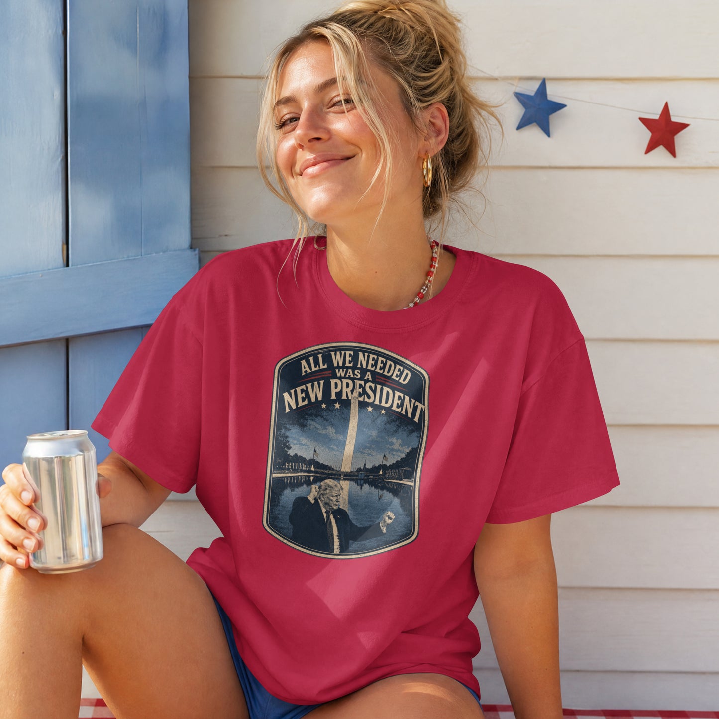 All We Needed Was A New President T-Shirt – Patriotic American Pride USA Tee