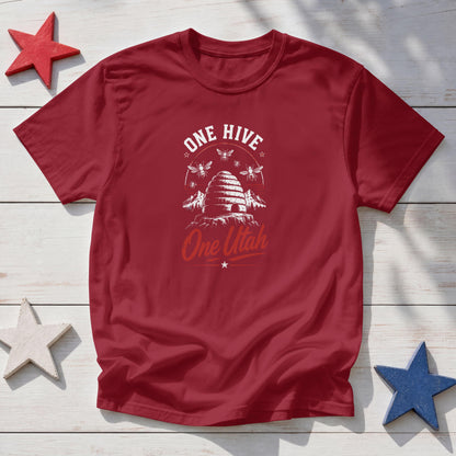 One Hive One Utah T-Shirt – Beehive State Pride Patriotic Tee