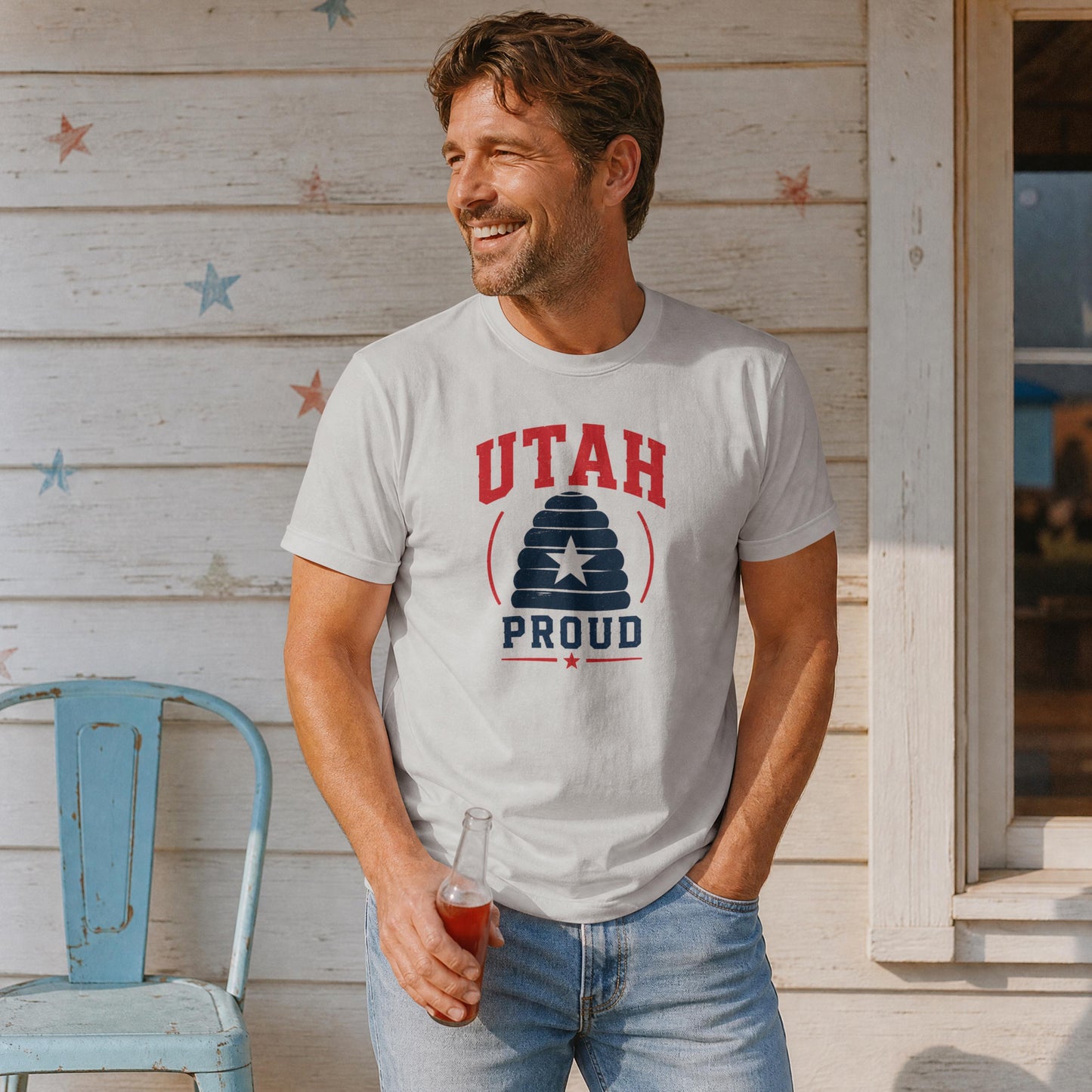 Utah Proud Beehive T-Shirt – Beehive State Patriotic Pride Tee