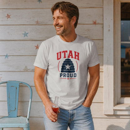 Utah Proud Beehive T-Shirt – Beehive State Patriotic Pride Tee